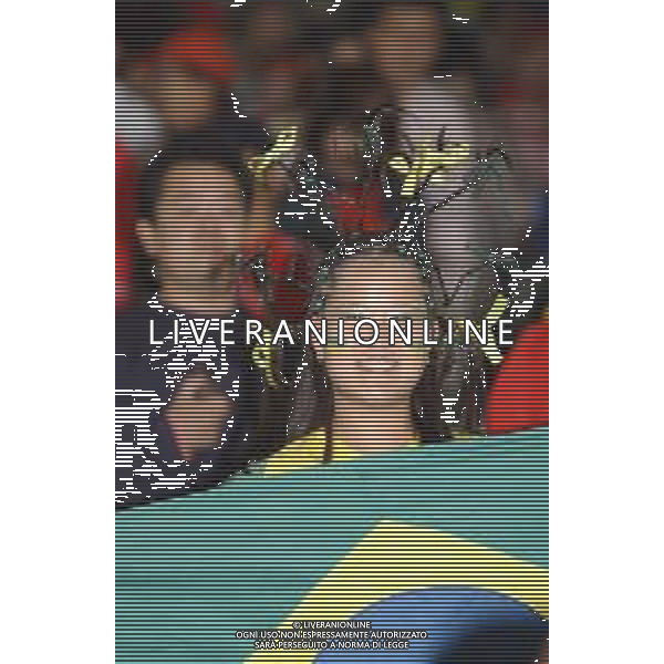 SAITAMA (GIAPPONE) 26/06/2002 MONDIALI CALCIO FIFA World Cup 2002 BRASILE TURCHIA NELLA FOTO TIFOSI BRASILIANI AGENZIA ALDO LIVERANI SAS