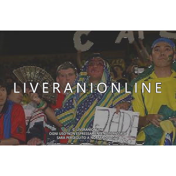 SAITAMA (GIAPPONE) 26/06/2002 (Giappone) 26/06/2002 MONDIALI CALCIO FIFA World Cup 2002 brasile-Turchia 1/0 nella foto tifosi brasile AGENZIA ALDO LIVERANI SAS