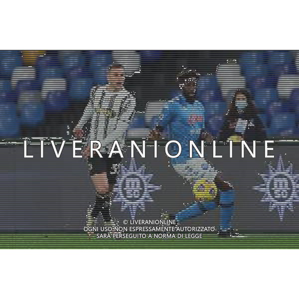 NAPOLI - JUVENTUS CAMPIONATO CALCIO SERIE A TIM 13.02.2021 nella foto Federico Bernardeschi, Tiemoue Bakayoko ©MOSCA /AGENZIA ALDO LIVERANI SAS