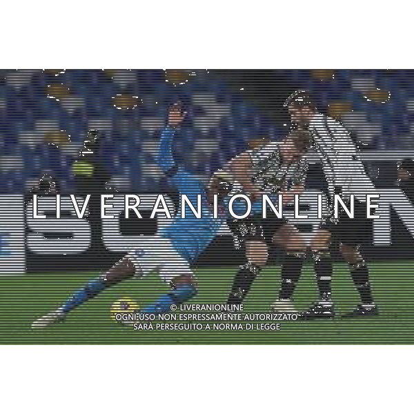 13-02-2021 NAPOLI CAMPIONATO DI CALCIO SERIE A NAPOLI JUVENTUS Nella foto: Victor Osimhen, Matthijs De Ligt, Rodrigo Bentancur Foto Mosca, Ag.Liverani