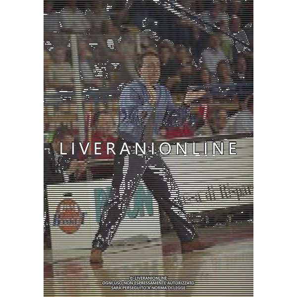BENETTON BASKET 1999-2000 NELLA FOTO PIERO BUCCHI ALLENATORE BENETTON AG ALDO LIVERANI SAS