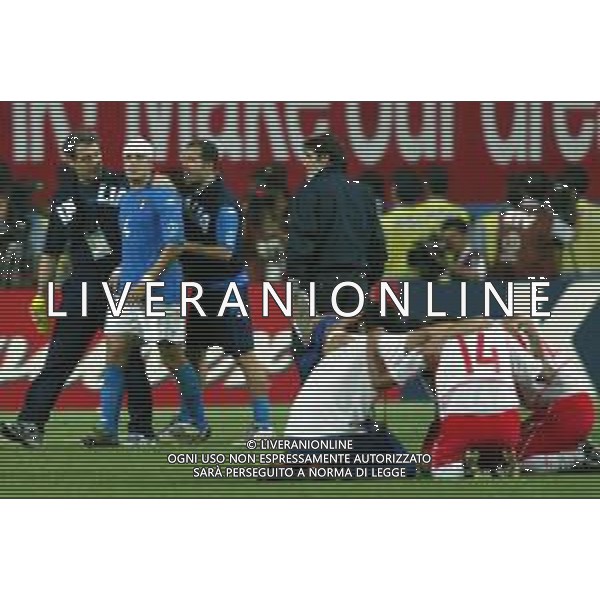 daejeon (corea del sud) 18/06/2002 mondiali calcio 2002 italia - corea nella foto delusione a fine gara giocatori italia - francesco coco Agenzia aldo liverani sas