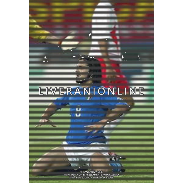 daejeon (corea del sud) 18/06/2002 mondiali calcio 2002 COREA ITALIA NELLA FOTO GATTUSO GENNARO DELUSIONE Agenzia aldo liverani sas