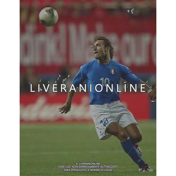 daejeon (corea del sud) 18/06/2002 mondiali calcio 2002 COREA ITALIA NELLA FOTO TOTTI FRANCECO Agenzia aldo liverani sas