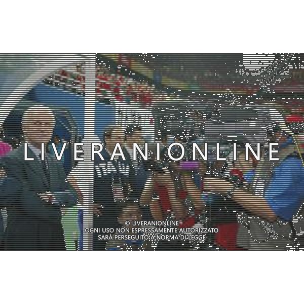 daejeon (corea del sud) 18/06/2002 mondiali calcio 2002 italia - corea nella foto trapattoni GIOVANNI ALLENATORE IN PANCHINA Agenzia aldo liverani sas