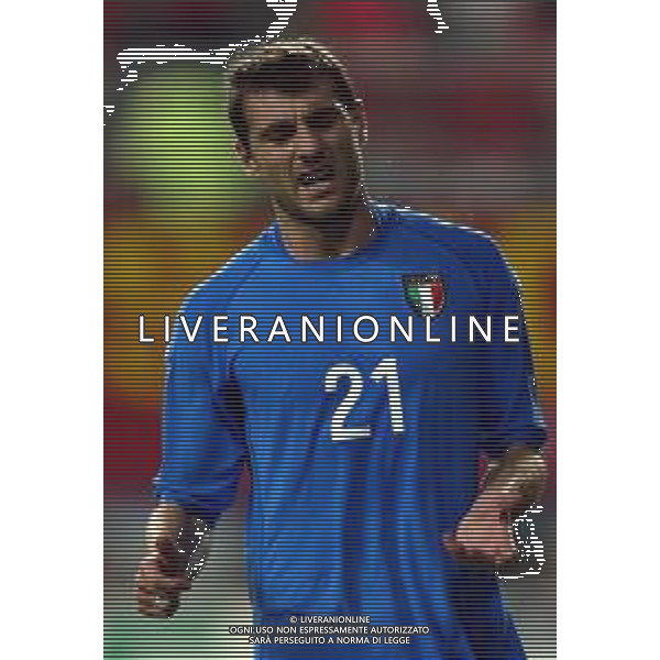 daejeon (corea del sud) 18/06/2002 mondiali calcio 2002 italia - corea nella foto vieri christian Agenzia aldo liverani sas