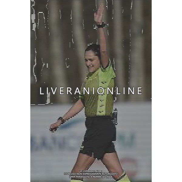 © TVRG l’arbitro Maria Marotta di Sapri (SA) Milan Women vs Sassuolo Calcio Femminile Coppa Italia Femminile quarti di finale - gara di ritorno Milano 13-02-2021 centro sportivo Peppino Vismara foto Roberto Garavaglia/ag. Aldo Liverani sas