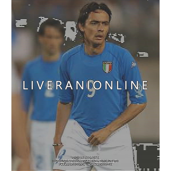 Ibaraki (GIAPPONE) 08/06/2002 Mondiali CALCIO 2002 ITALIA - CROAZIA nella foto INZAGHI FILIPPO Agenzia Aldo Liverani Sas