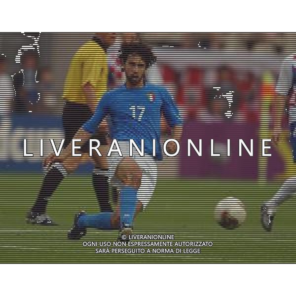 Ibaraki (GIAPPONE) 08/06/2002 Mondiali CALCIO 2002 ITALIA - CROAZIA nella foto tommasi damiano Agenzia Aldo Liverani Sas