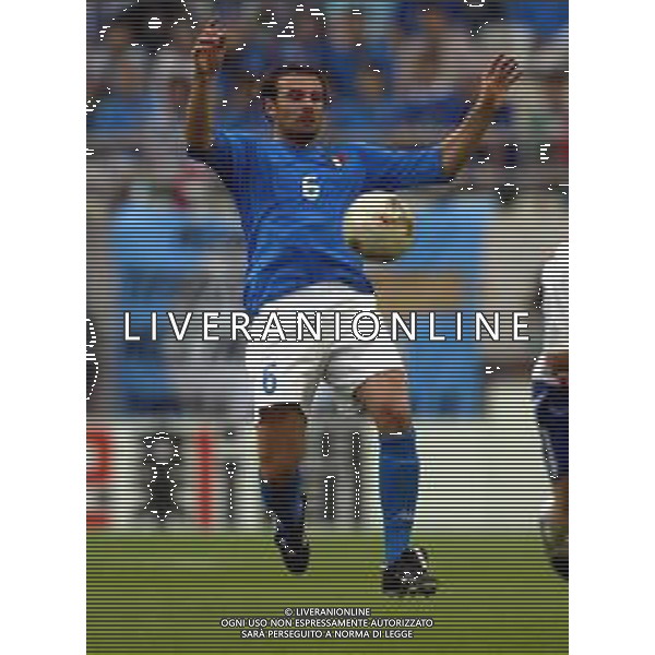 Ibaraki (GIAPPONE) 08/06/2002 Mondiali CALCIO 2002 ITALIA - CROAZIA nella foto zanetti cristiano Agenzia Aldo Liverani Sas