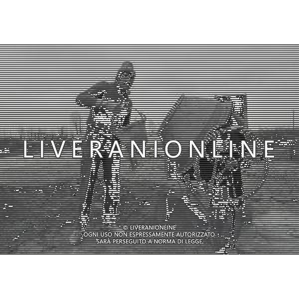 RETROSPETTIVA ROMEO MALGARINI PUGILE NELLA FOTO ROMEO MALGARINI NELL\'ANNO 1975 AG ALDO LIVERANI