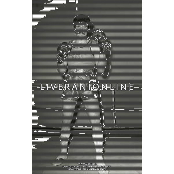 RETROSPETTIVA ROMEO MALGARINI PUGILE NELLA FOTO ROMEO MALGARINI NELL\'ANNO 1975 AG ALDO LIVERANI