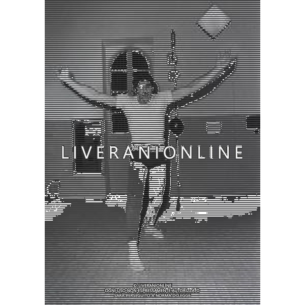 RETROSPETTIVA ROMEO MALGARINI PUGILE NELLA FOTO ROMEO MALGARINI NELL\'ANNO 1975 AG ALDO LIVERANI