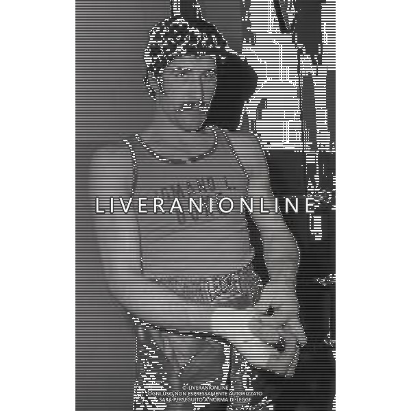RETROSPETTIVA ROMEO MALGARINI PUGILE NELLA FOTO ROMEO MALGARINI NELL\'ANNO 1975 AG ALDO LIVERANI