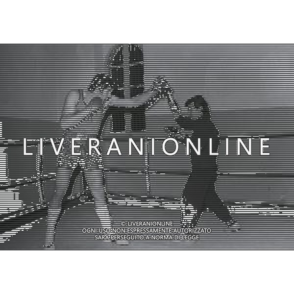 RETROSPETTIVA ROMEO MALGARINI PUGILE NELLA FOTO ROMEO MALGARINI NELL\'ANNO 1975 AG ALDO LIVERANI