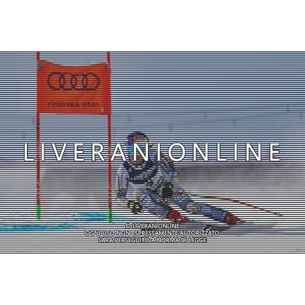 Luca Tedeschi/LM - 2021 FIS Alpine World SKI Championships - Alpine Combined - Women - alpine ski race 15 February 2021 - Olympia delle Tofane, cortina (bl), Italy Photo showing: Czech Republic Ester Ledecka skies during her first race SuperG @LM/Luca Tedeschi