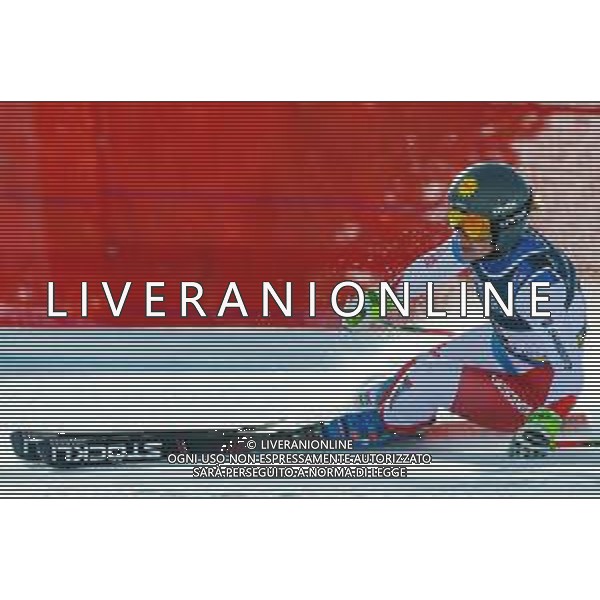 Luca Tedeschi/LM - 2021 FIS Alpine World SKI Championships - Alpine Combined - Women - alpine ski race 15 February 2021 - Olympia delle Tofane, cortina (bl), Italy Photo showing: Suisse’s Jasmine Suter skies during her first race SuperG @LM/Luca Tedeschi