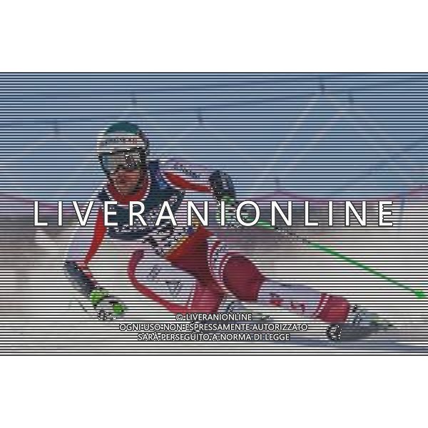 Luca Tedeschi/LM - 2021 FIS Alpine World SKI Championships - Alpine Combined - Men - alpine ski race 15 February 2021 - Olympia delle Tofane, cortina (bl), Italy Photo showing: Austria’s Vincent Kriechmayr skies during his first race SuperG @LM/Luca Tedeschi