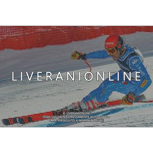 Luca Tedeschi/LM - 2021 FIS Alpine World SKI Championships - Alpine Combined - Men - alpine ski race 15 February 2021 - Olympia delle Tofane, cortina (bl), Italy Photo showing: Italy’s Christof Innerhofer skies during his first race SuperG @LM/Luca Tedeschi