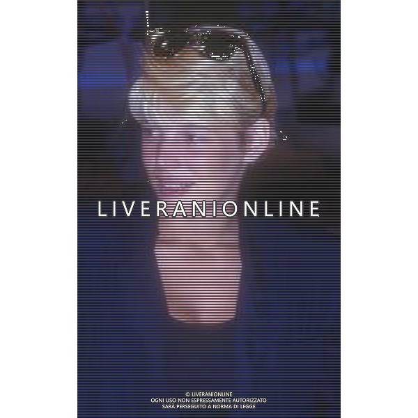 RETROSPETTIVA ROBERTA TERMALI CONDUTTRICE TELEVISIVA NELLA FOTO WALTER ZENGA ROBERTA TERMALI NELL\'ANNO 1988 NELLA TRASMISSIONE TELEVISIVA “FORZA ITALIA“ ODEON TV AG ALDO LIVERANI SAS