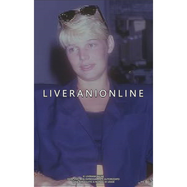 RETROSPETTIVA ROBERTA TERMALI CONDUTTRICE TELEVISIVA NELLA FOTO WALTER ZENGA ROBERTA TERMALI NELL\'ANNO 1988 NELLA TRASMISSIONE TELEVISIVA “FORZA ITALIA“ ODEON TV AG ALDO LIVERANI SAS
