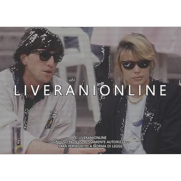 RETROSPETTIVA ROBERTA TERMALI CONDUTTRICE TELEVISIVA NELLA FOTO ROBERTA TERMALI CON WALTER ZENGA NELL\'ANNO1988 AGLI EUROPEI IN GERMANIA AG ALDO LIVERANI SAS 
