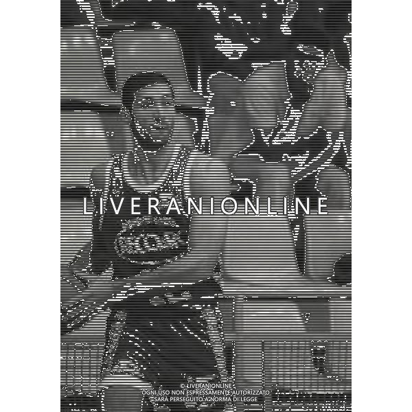 1993-1994 MILANO COPPA ITALIA DI BASKET RECOARO MILANO-GLAXO VERONA NELLA FOTO ANTONELLO RIVA AG ALDO LIVERANI SAS