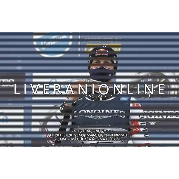 Sergio Bisi/LM - 2021 FIS Alpine World SKI Championships - Combined Super G - Men - alpine ski race 15 February 2021 - Olympia delle Tofane, cortina (bl), Italy Photo showing: PINTURAULT Alexis (FRA) Silver Medal @LM/Sergio Bisi AG ALDO LIVERANI SAS