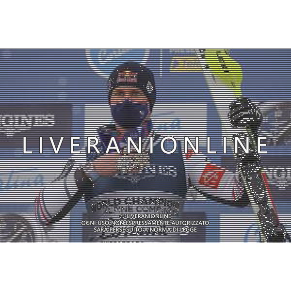 Sergio Bisi/LM - 2021 FIS Alpine World SKI Championships - Combined Super G - Men - alpine ski race 15 February 2021 - Olympia delle Tofane, cortina (bl), Italy Photo showing: PINTURAULT Alexis (FRA) Silver Medal @LM/Sergio Bisi AG ALDO LIVERANI SAS