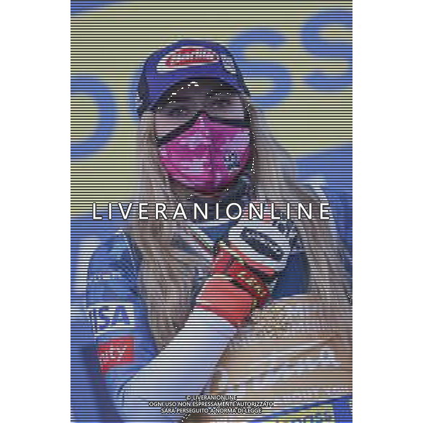 Sergio Bisi/LM - 2021 FIS Alpine World SKI Championships - Alpine Combined - Women - alpine ski race 15 February 2021 - Olympia delle Tofane, cortina (bl), Italy Photo showing: SHIFFRIN Mikaela (USA) Gold Medal @LM/Sergio Bisi AG ALDO LIVERANI SAS