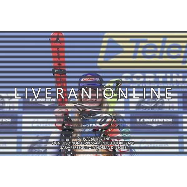 Sergio Bisi/LM - 2021 FIS Alpine World SKI Championships - Alpine Combined - Women - alpine ski race 15 February 2021 - Olympia delle Tofane, cortina (bl), Italy Photo showing: SHIFFRIN Mikaela (USA) Gold Medal @LM/Sergio Bisi AG ALDO LIVERANI SAS