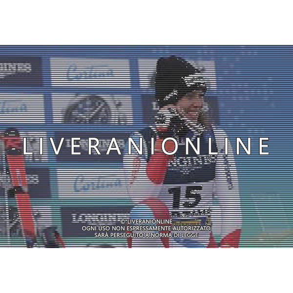 Sergio Bisi/LM - 2021 FIS Alpine World SKI Championships - Alpine Combined - Women - alpine ski race 15 February 2021 - Olympia delle Tofane, cortina (bl), Italy Photo showing: GISIN Michelle (SUI) Bronz Medal @LM/Sergio Bisi AG ALDO LIVERANI SAS