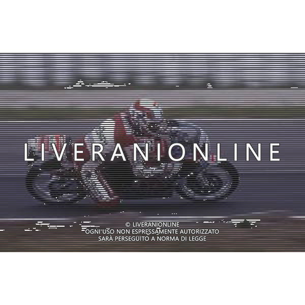 RETROSPETTIVA FAUSTO GRESINI PILOTA MOTOCICLISMO NELLA FOTO FAUSTO GRESINI NELL\'ANNO 1991 AG CONTROLUCE-AG ALDO LIVERANI SAS