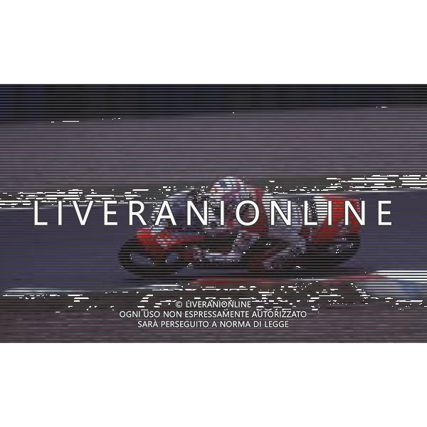 RETROSPETTIVA FAUSTO GRESINI PILOTA MOTOCICLISMO NELLA FOTO FAUSTO GRESINI NELL\'ANNO 1992 AG CONTROLUCE-AG ALDO LIVERANI SAS