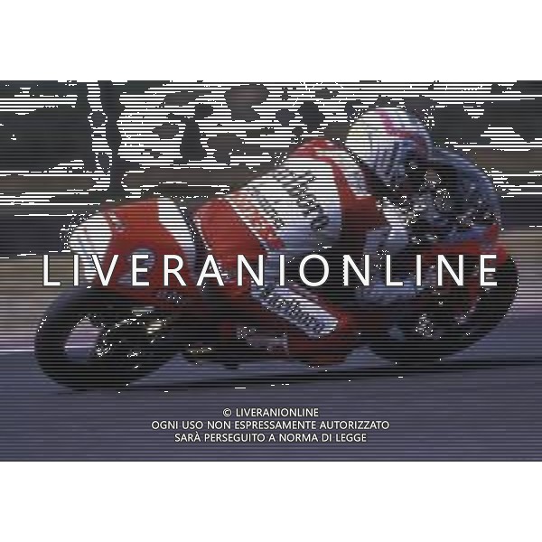 RETROSPETTIVA FAUSTO GRESINI PILOTA MOTOCICLISMO NELLA FOTO FAUSTO GRESINI NELL\'ANNO 1992 AG CONTROLUCE-AG ALDO LIVERANI SAS