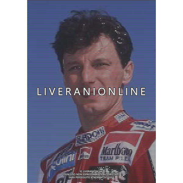 RETROSPETTIVA FAUSTO GRESINI PILOTA MOTOCICLISMO NELLA FOTO FAUSTO GRESINI NELL\'ANNO 1992 AG CONTROLUCE-AG ALDO LIVERANI SAS