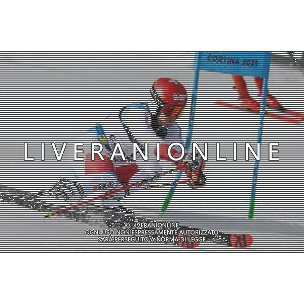 Luca Tedeschi/LM - 2021 FIS Alpine World SKI Championships - Parallel Giant Slalom - Men - alpine ski race 16 February 2021 - Rumerlo, cortina (bl), Italy Photo showing: Loic MEILLARD (SUI) @LM/Luca Tedeschi AG ALDO LIVERANI SAS