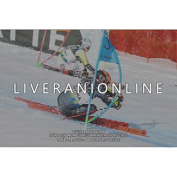 Luca Tedeschi/LM - 2021 FIS Alpine World SKI Championships - Parallel Giant Slalom - Men - alpine ski race 16 February 2021 - Rumerlo, cortina (bl), Italy Photo showing: Filip ZUBCIC (CRO) and Stefan LUITZ (GER) @LM/Luca Tedeschi AG ALDO LIVERANI SAS