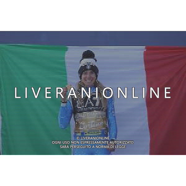 Sergio Bisi/LM - 2021 FIS Alpine World SKI Championships - Parallel Giant Slalom - Women - alpine ski race 16 February 2021 - Rumerlo, cortina (bl), Italy Photo showing: BASSINO Marta (ITA) Gold Medal @LM/Sergio Bisi AG ALDO LIVERANI SAS