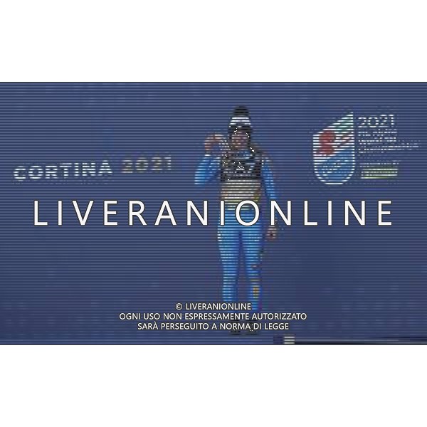 Sergio Bisi/LM - 2021 FIS Alpine World SKI Championships - Parallel Giant Slalom - Women - alpine ski race 16 February 2021 - Rumerlo, cortina (bl), Italy Photo showing: BASSINO Marta (ITA) Gold Medal @LM/Sergio Bisi AG ALDO LIVERANI SAS