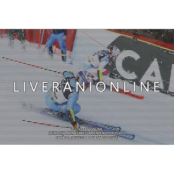 Luca Tedeschi/LM - 2021 FIS Alpine World SKI Championships - Parallel Giant Slalom - Men - alpine ski race 16 February 2021 - Rumerlo, cortina (bl), Italy Photo showing: Luca DE ALIPRANDINI (ITA) @LM/Luca Tedeschi AG ALDO LIVERANI SAS