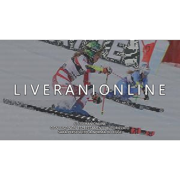 Sergio Bisi/LM - 2021 FIS Alpine World SKI Championships - Parallel Giant Slalom - Women - alpine ski race 16 February 2021 - Rumerlo, cortina (bl), Italy Photo showing: BASSINO Marta (ITA) Gold Medal Katharina (AUT) Gold Medal @LM/Sergio Bisi AG ALDO LIVERANI SAS