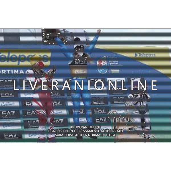 Sergio Bisi/LM - 2021 FIS Alpine World SKI Championships - Parallel Giant Slalom - Women - alpine ski race 16 February 2021 - Rumerlo, cortina (bl), Italy Photo showing: BASSINO Marta (ITA) Gold Medal @LM/Sergio Bisi AG ALDO LIVERANI SAS