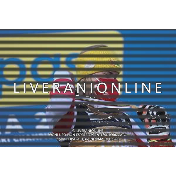 Sergio Bisi/LM - 2021 FIS Alpine World SKI Championships - Parallel Giant Slalom - Women - alpine ski race 16 February 2021 - Rumerlo, cortina (bl), Italy Photo showing: LIENSBERGER Katharina (AUT) Gold Medal @LM/Sergio Bisi AG ALDO LIVERANI SAS