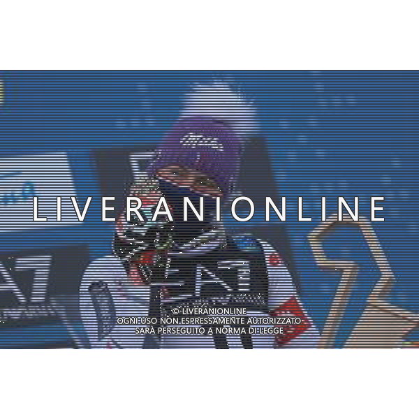Sergio Bisi/LM - 2021 FIS Alpine World SKI Championships - Parallel Giant Slalom - Women - alpine ski race 16 February 2021 - Rumerlo, cortina (bl), Italy Photo showing: WORLEY Tessa (FRA) Bronze Medal @LM/Sergio Bisi AG ALDO LIVERANI SAS