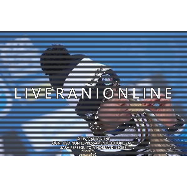 Sergio Bisi/LM - 2021 FIS Alpine World SKI Championships - Parallel Giant Slalom - Women - alpine ski race 16 February 2021 - Rumerlo, cortina (bl), Italy Photo showing: BASSINO Marta (ITA) Gold Medal @LM/Sergio Bisi AG ALDO LIVERANI SAS