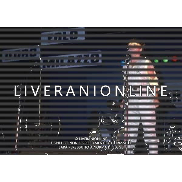 RETROSPETTIVA CRISTANO MALGIOGLIO CANTANTE NELLA FOTO CRISTIANO MALGIOGLIO NELL\'ANNO 1986 AG ALDO LIVERANI SAS