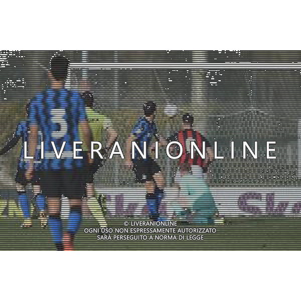 ¬© TVRG Martin Satriano Costa (Inter) segna il gol dell\'0 a 1 Milan vs Inter Campionato Primavera 1 TIM - 10a giornata Milano 17-02-2021 centro sportivo Peppino Vismara foto Roberto Garavaglia/ag. Aldo Liverani sas