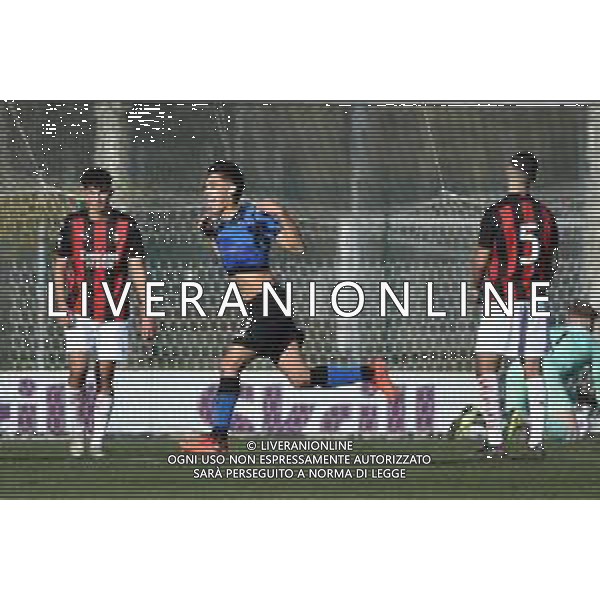 © TVRG Franco Orlando Vezzoni (Inter) esulta dopo il gol del 2 a 0 Milan vs Inter Campionato Primavera 1 TIM - 10a giornata Milano 17-02-2021 centro sportivo Peppino Vismara foto Roberto Garavaglia/ag. Aldo Liverani sas