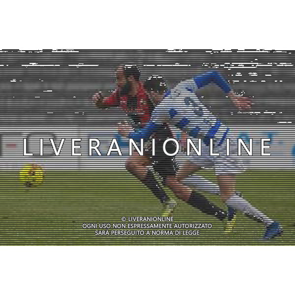 Fabio Fagiolini/LM - Lucchese vs Pro Patria - Italian football Serie C match 2020/2021 17 February 2021 - lucca, Italy Photo showing: Matteo Meucci (Lucchese) and Leonardo Galli (Pro Patria) @LM/Fabio Fagiolini/AGENZIA ALDO LIVERANI SAS